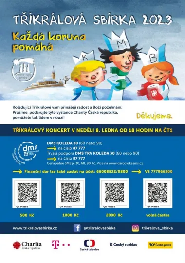 Tříkrálová sbírka 2023