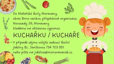 MŠ hledá kuchaře/kuchařku