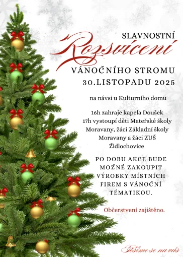 Rozsvícení vánočního stromu